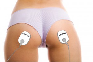 Celluliter elimineras. Muskelstimulering